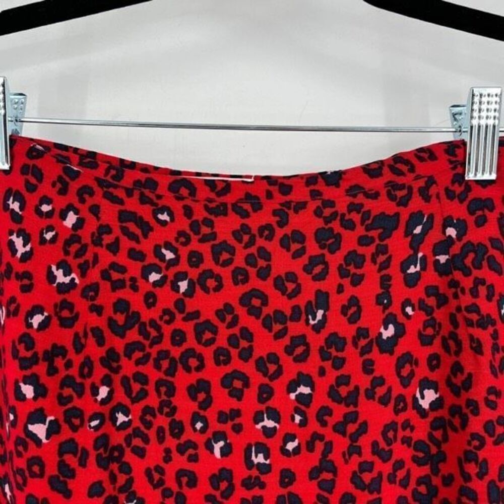 Lovers + Friends Women's Sahara Cheetah Lined Lena Mini Skirt‎ Red Black Size XS - Picture 5 of 9